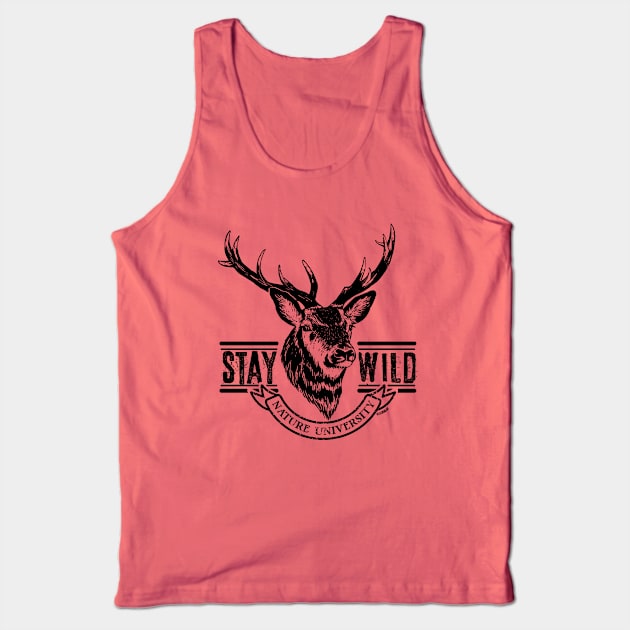 Reindeer stay wild Tank Top by Lechugart